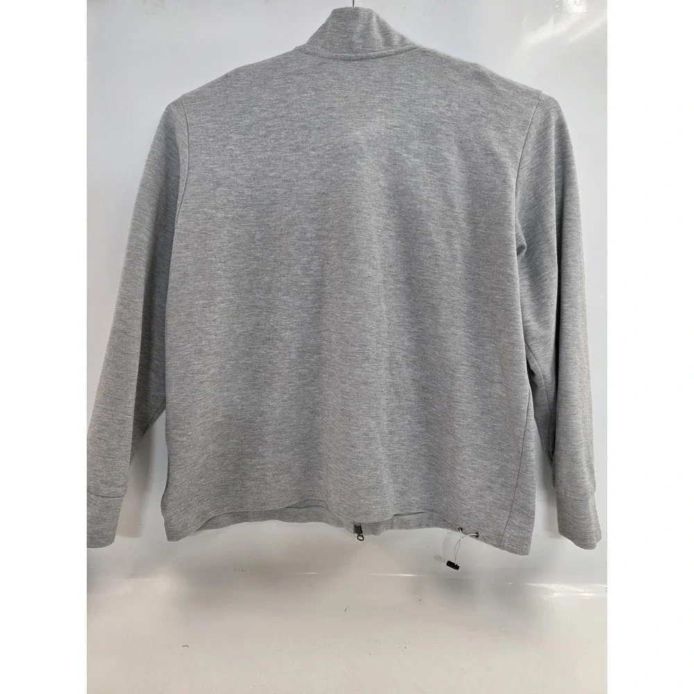 The North Face Jacket Mens Large Gray Full Zip Blend Sweatshirt Drawcord‎ Hem